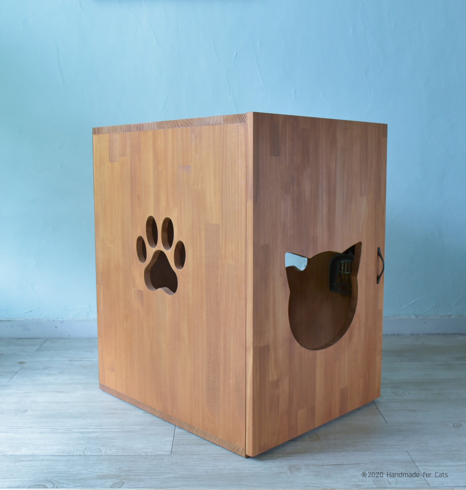 大容量収納付！デオトイレのサイズに対応したHandmade for Catsの天然
