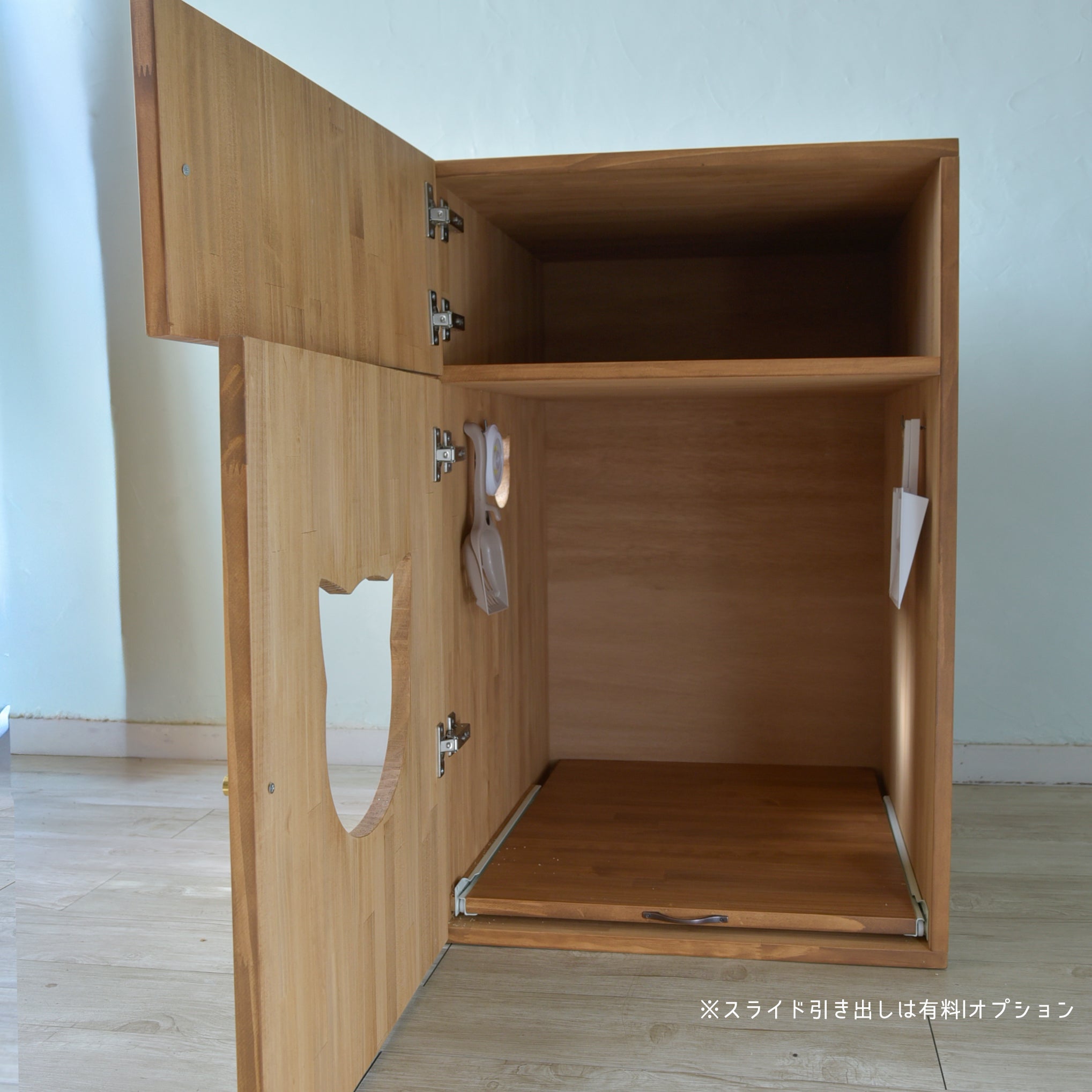 OFT STOREのメガトレーのサイズに対応した天然木のおしゃれな猫の