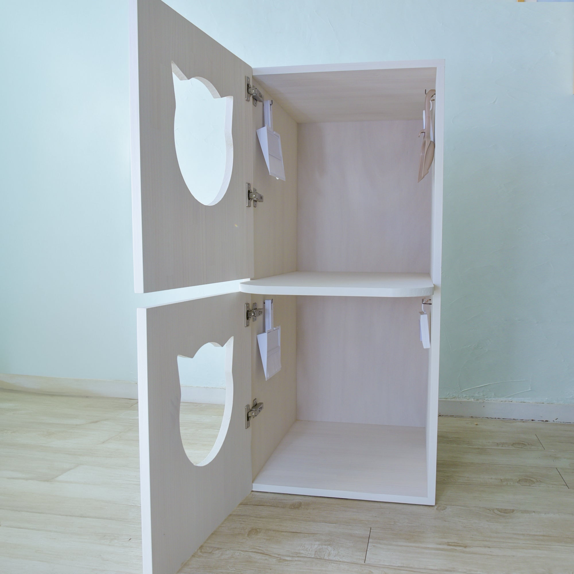 猫のトイレカバー二階建て キュートタイプ | Handmade for Cats